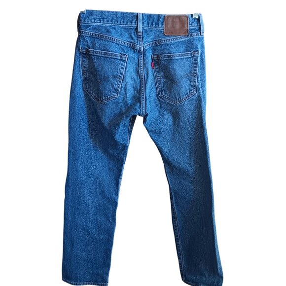 29x30 Levis 501 Premium Denim Jeans Leather Tag Button Fly Classic Stretch - Picture 2 of 6